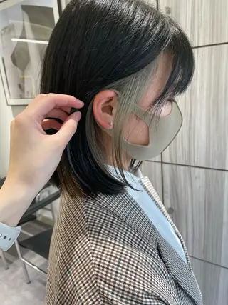 ミディアム カラー karin/インナー カラー/北名古屋市のヘアスタイル