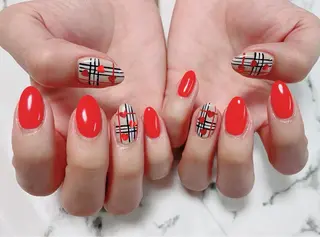 ロング カラー ネイル Q Free nailsのネイルデザイン