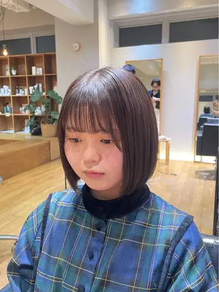 ショート カラー パーマ 縮毛矯正/レイヤー 🌙ひかるのヘアスタイル