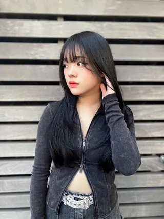 ロング カラー ウルフレイヤー エクステ/kokiのヘアスタイル