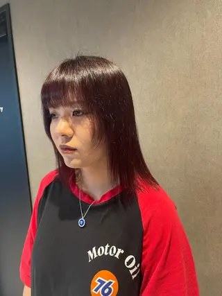 ミディアム カラー MIRIM栄所属・透明感カラー/艶髪/ エクステ/HIROのヘアスタイル