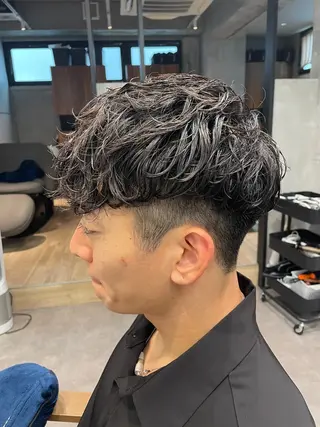 ショート パーマ SHUN メンズパーマのヘアスタイル