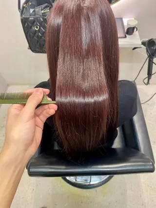 ロング カラー 韓国🇰🇷艶髪 ケアカラーSHURIのヘアスタイル