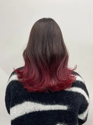 セミロング カラー 【公式】amble luxe池袋東口🩷のヘアスタイル