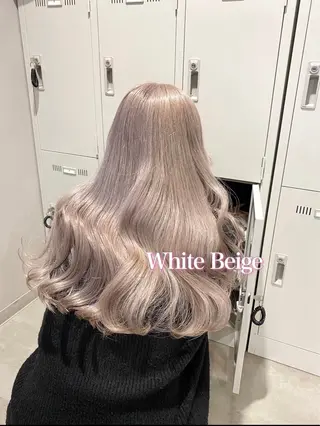 ロング カラー ヘアアレンジ 💘Risa💘/ミ ルクティ/ハイトーンのヘアスタイル