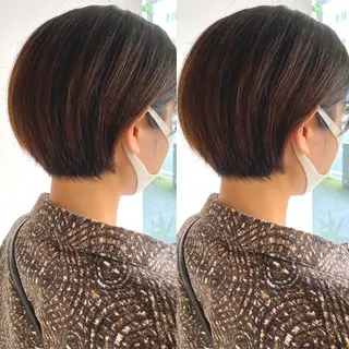 ショート ✨圧倒的満足度◎ 小顔美人ショート✨佃のヘアスタイル