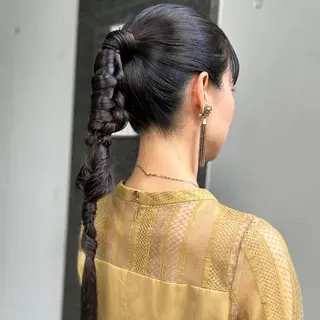 ロング ヘアアレンジ 横浜カラー/パーマ/ SAKI💫のヘアスタイル