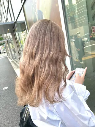 セミロング 💍大人デザイン /ハイトーン♡リクトのヘアスタイル