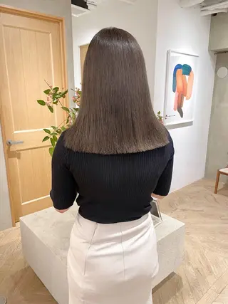 ミディアム カラー ボブ/レイヤー 🌟梅田盛一🌟のヘアスタイル