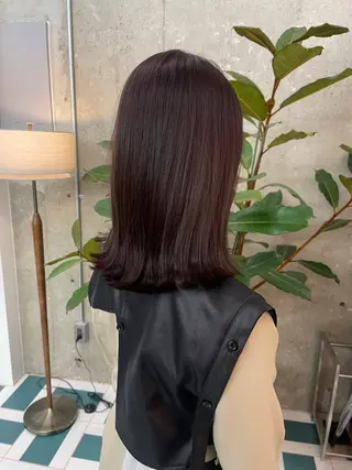 ミディアム 松本 結のヘアスタイル