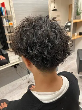 パーマ メンズ メンズ特化/パーマ/ フェードWATARUのヘアスタイル