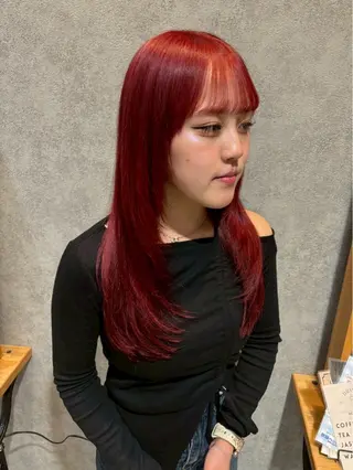 ロング カラー 齋藤 優太朗のヘアスタイル