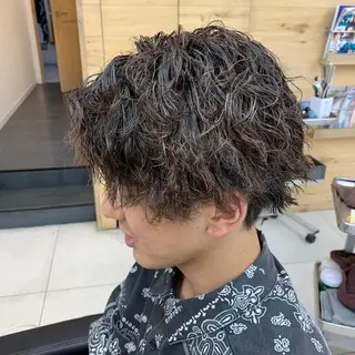 パーマ メンズ ブリーチパーマ🌍 正木天のヘアスタイル