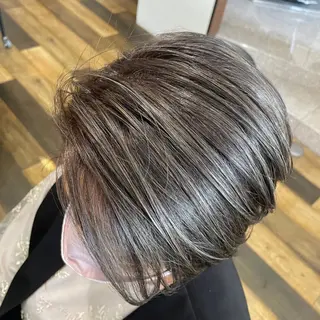 ショート 白髪ぼかし ハイライト専門/大嶋のヘアスタイル