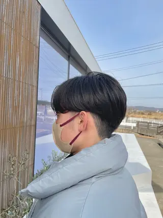 ミディアム パーマ メンズ イメージサロンカッツ東尾道店所属・CUTS 東尾道/ 市川聖也のヘアスタイル