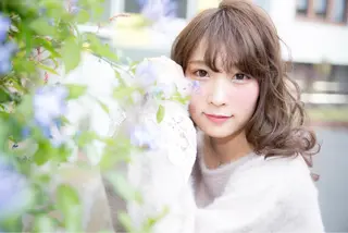 セミロング ロング カラー Re:ta Hair 飯田淳平のヘアスタイル