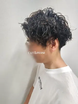 ショート パーマ メンズ Earth八幡西店 momoのヘアスタイル