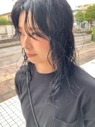セミロング パーマ 藤野 けいごのヘアスタイル