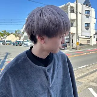 カラー メンズ あいさ🤍ムラ無しカ ラー🤍のヘアスタイル