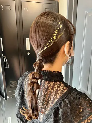 ロング ヘアアレンジ louwe 武藤幸世のヘアスタイル