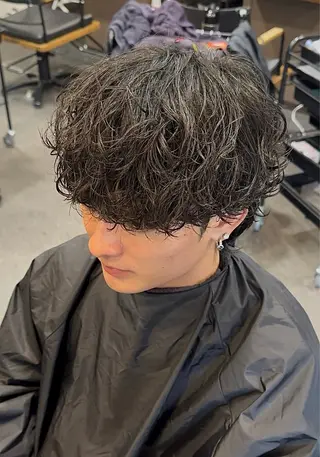 パーマ メンズ 年間2000名担当◎ パーマ職人/仲原佑樹のヘアスタイル