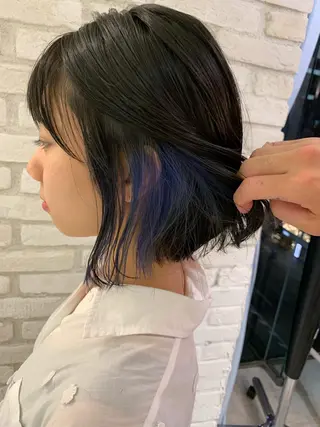 ショート カラー パーマ ヘアアレンジ レイヤー＆カラー 人気美容師倉崎涼のヘアスタイル