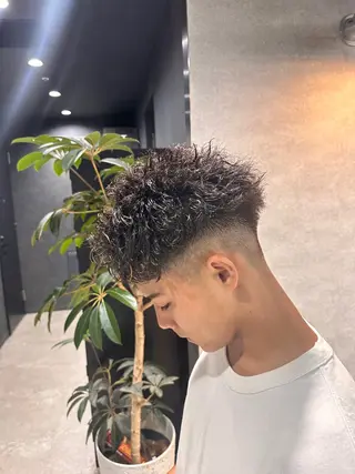 ショート パーマ メンズ 【メンズサロン】 BLUCK 横浜のヘアスタイル