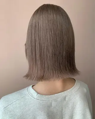 ミディアム カラー hub hair レイヤー/透明感のヘアスタイル