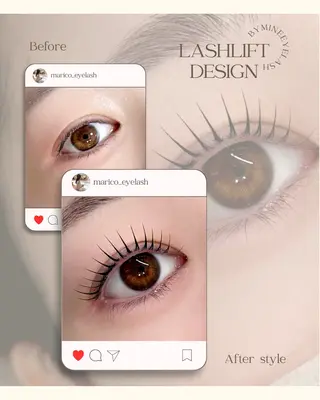 マツエク・マツパ mine eyelash所属・mine eyelashのマツエク・マツパデザイン