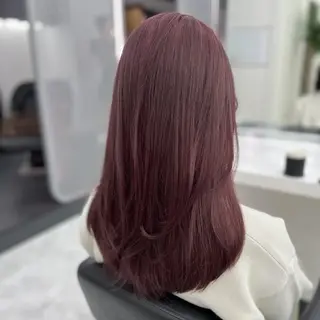 カラー トレンド暖色ヘア🍒 miu🍒のヘアスタイル