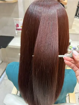 ロング カラー 🦋もも/縮毛矯正 /髪質改善/艶髪🦋のヘアスタイル