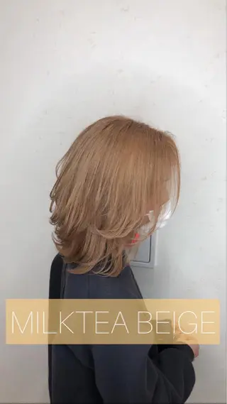 ミディアム カラー ヘアアレンジ 太白区白髪ぼかし/ ボブカット/千葉達人のヘアスタイル