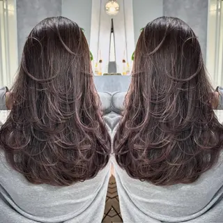 ロング 大人上品特化 レイヤー🇺🇸山村のヘアスタイル