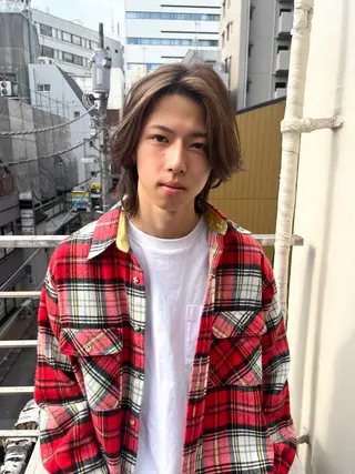 ショート カラー パーマ ヘアアレンジ メンズ 💎髪質改善特化💎 RUITOのヘアスタイル