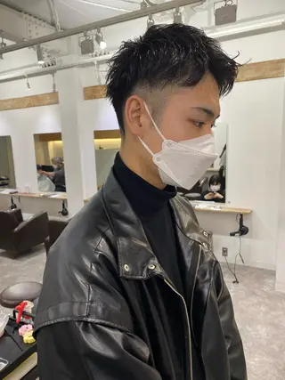 ショート メンズ 森貴裕/ベージュ/ パーマ/オリーブのヘアスタイル