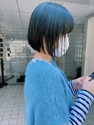 ショート カラー IVORY.所属・🟩白髪ぼかし/ボブ /ショートヘア/大司のヘアスタイル