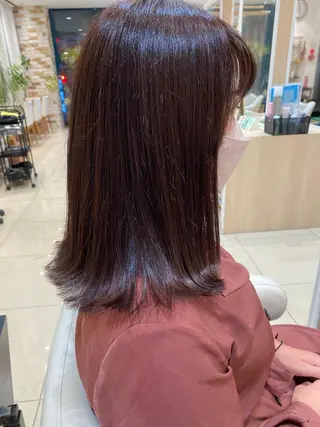 セミロング カラー 🩵波巻き／ツイスパ HARU💎のヘアスタイル