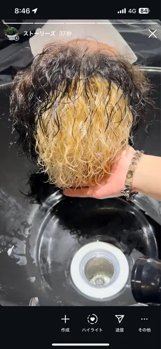 パーマ メンズ イケメン製造機 🔥上原沙羅🔥のヘアスタイル