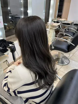 セミロング 韓国レイヤー×モテ髪 /MITSUKI🤍のヘアスタイル