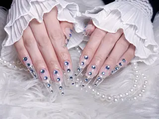 ネイル ☁️Minmin Tsuki💙🩵のネイルデザイン