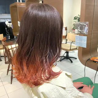セミロング カラー 透明感カラー/ 寺田千雅子のヘアスタイル