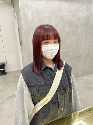 ミディアム カラー パーマ ヘアアレンジ メンズ ハイトーン/レイヤー 🌸さくらのヘアスタイル