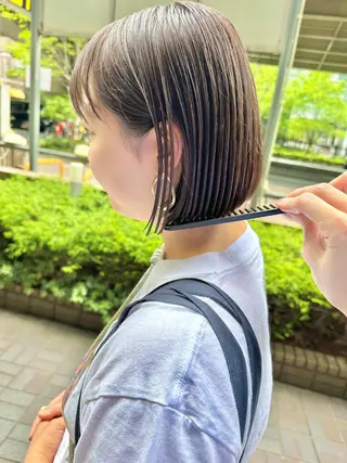 ショート ショート ボブ 梅田 木戸健人のヘアスタイル