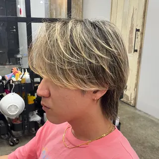 パーマ メンズ 新宿/韓国ヘア/ 髪質改善ストレートのヘアスタイル