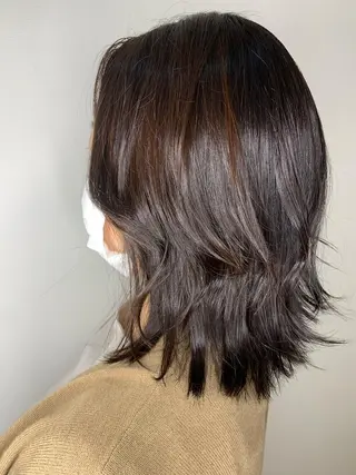 セミロング カラー 🫧ウルフカット/ 畑中結衣🫧のヘアスタイル