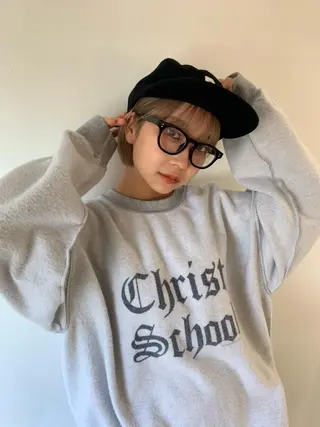 ショート カラー ブリーチカラーが人気 onnuのヘアスタイル