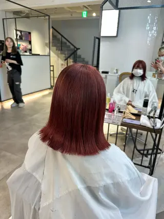 ミディアム カラー ヘアアレンジ ハイトーン特化 pepe🎀のヘアスタイル