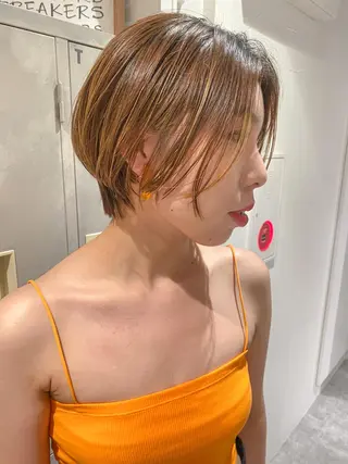 ショート 🩵縮毛矯正/ブリー チ/髪質改善/いつかのヘアスタイル