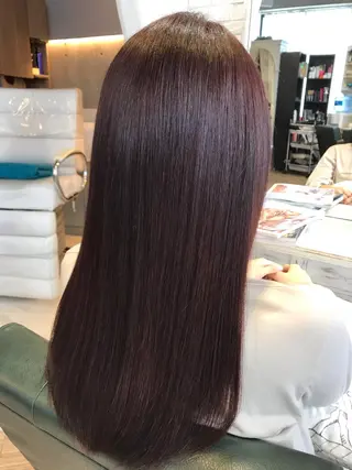 ロング カラー 植田 能生のヘアスタイル