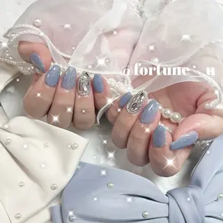 ネイル 1/21空✩.💜 Yuuna💜のネイルデザイン